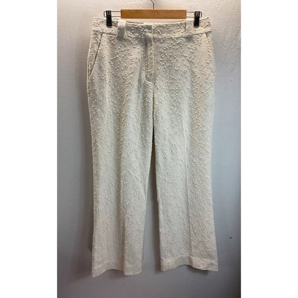 Tove Women's "Fearne Trouser" Straight Leg Dress Pant textured Ivory‎ Size 38